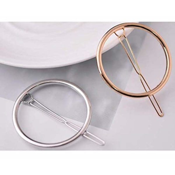 10 stk hule ring runde geometriske metall hårnål bobby pin