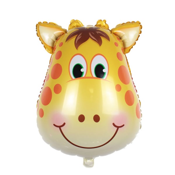 Tal 1 - dyrehoved ballon combo sæt dyr tema børn birt