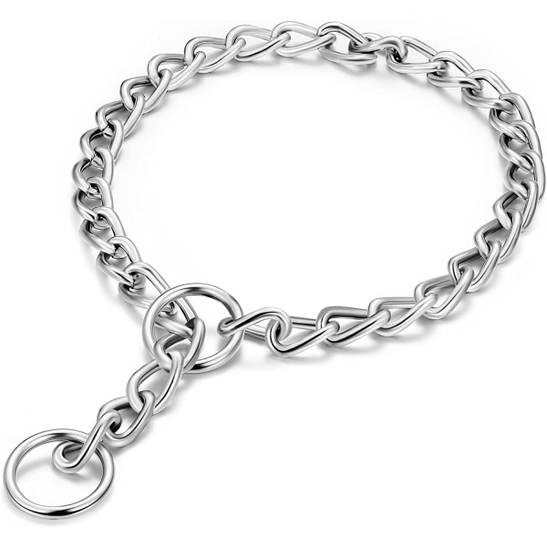 Hundhalsband i metall Hundkedjehalsband i stål Hundhalsband Anti-