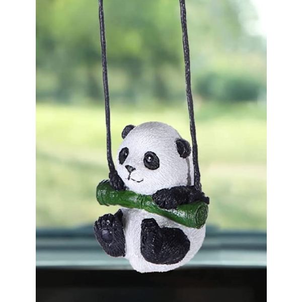 Bil spejl hængende tilbehør Panda bil hængende pynt bil i