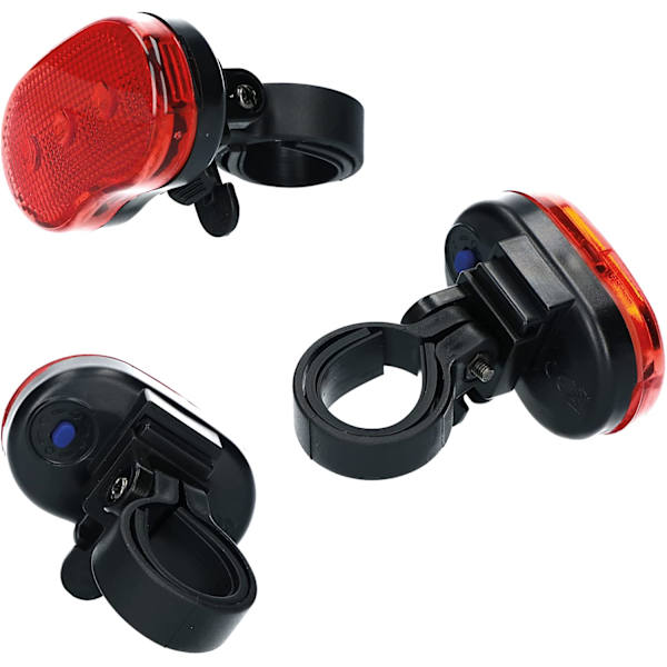3 LED baklys med batterier Sykkellys Frontlykt R