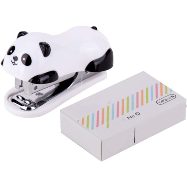 Cute Panda Mini Stapler Cute Cartoon Office Stapler Portable Sta