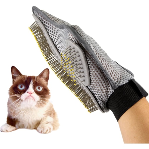 Dog and cat grooming glove brush, bath brush.