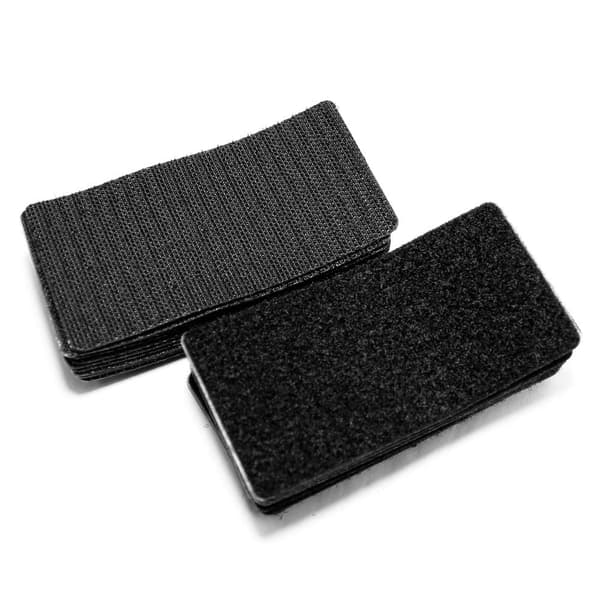 2 x 4 tommer - Borrelåsstrimler med lim - 15 sett - Squa