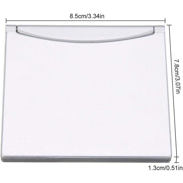 Folding Portable Desk Top Clock Silver Digital Lcd Temperatu