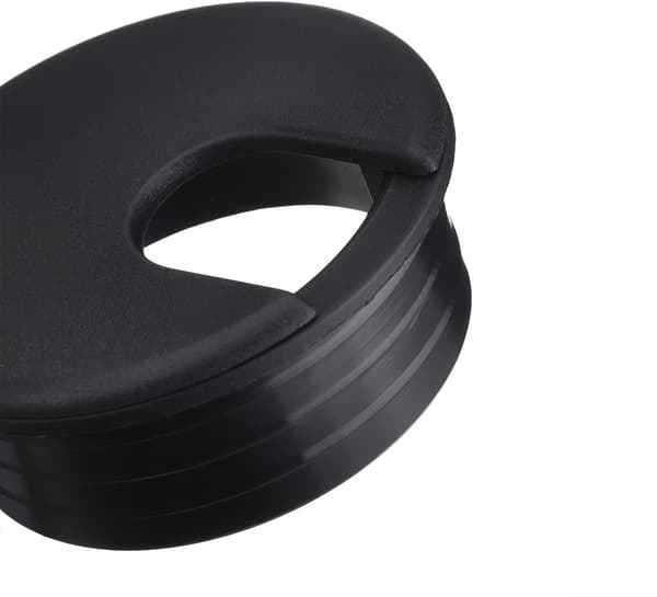 45 mm Svart Skrivbordsgenomföringar Kabelgenomföring Plast PC Dator