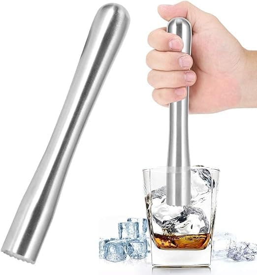 Rostfria stålcocktail Muddler, Cocktail Mixer Lemon Bar Tool,