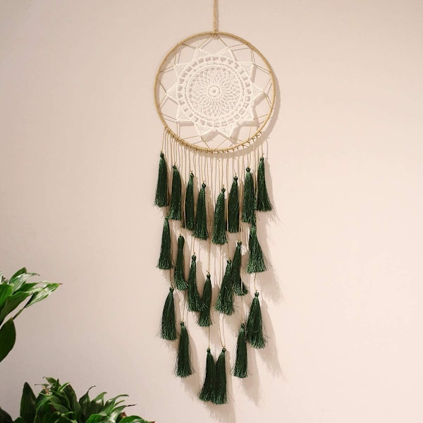 Macrame drømmefangere til soveværelse - Kvast vægophæng håndlavet
