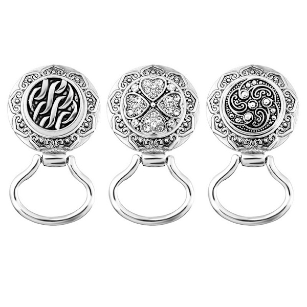 Brosche + 3 knapper, magnetisk brilleholder broche til kvinder, re