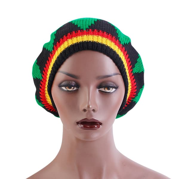 Håndheklet jamaicansk reggae-lue