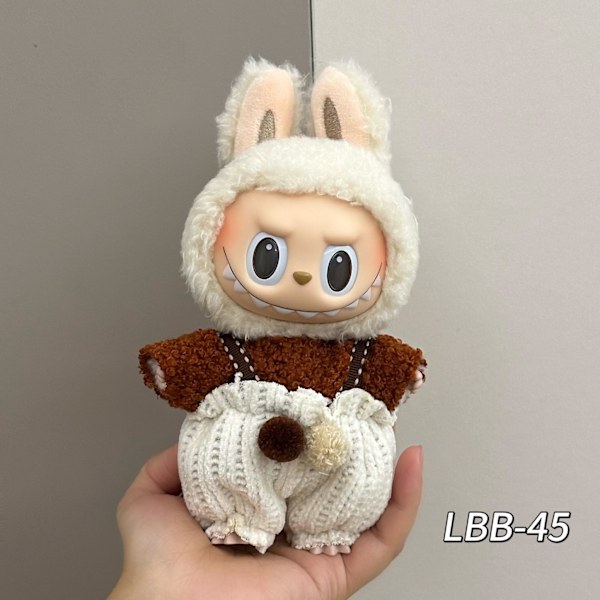 Labubu Klädset Docktillbehör för 15/17cm Labubu V2 V1(LBB-45) (LBB-45)