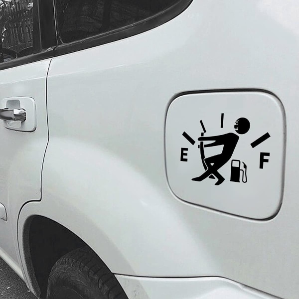 Bil klistermärken Hög gasförbrukning Dekal Fuel Gage tomma klistermärken