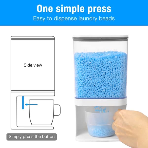 Doftförstärkande pärldispenser, tvättmedelsdispenser, vägg