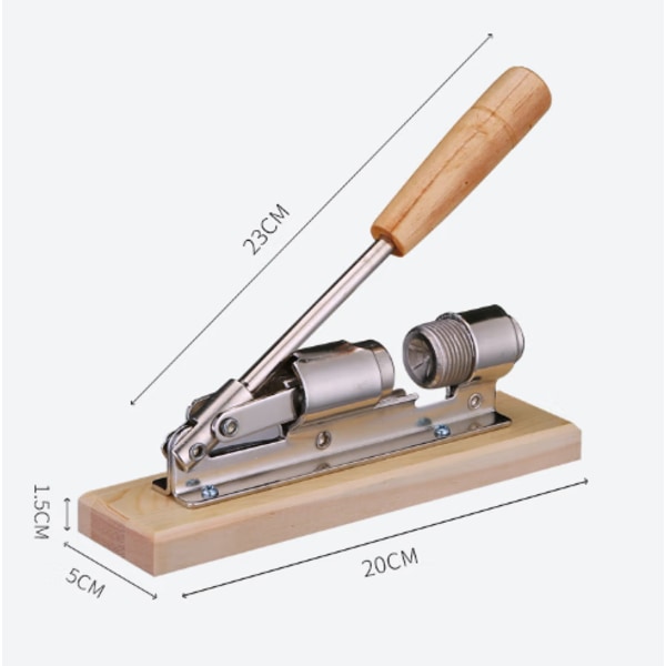 Nøddeknækker i rustfrit stål med manuel betjening