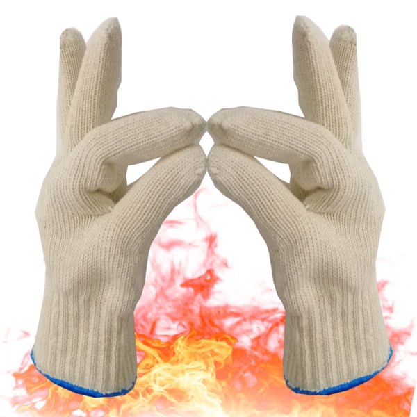 Varmebeskyttende hanske, flammehemmende, multifunksjon (grill,