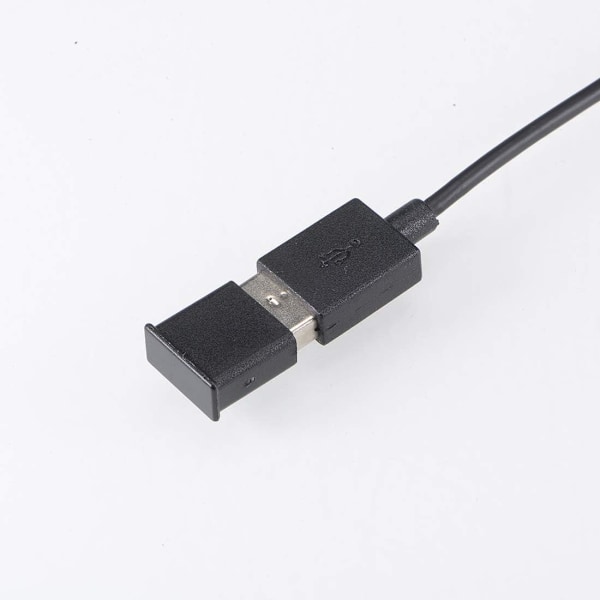 10st Silikon USB-skydd Dammskydd 13mmx5mm för USB 2.0 Svart