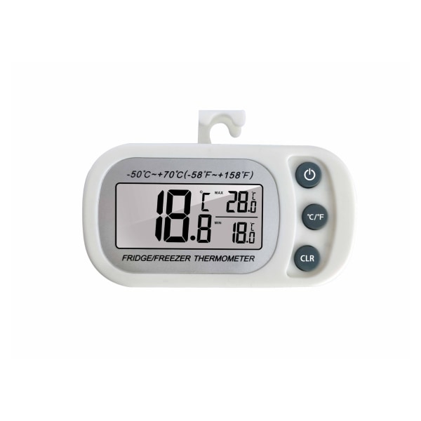 2 pakke kjøleskapstermometer, digital fryser/kjøletermometer