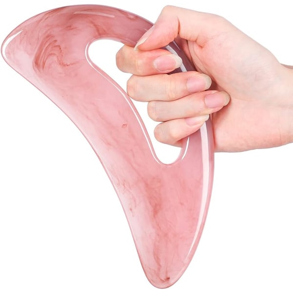 Gua Sha Massage Tool with Resin Handle - Great Scraping Tool for