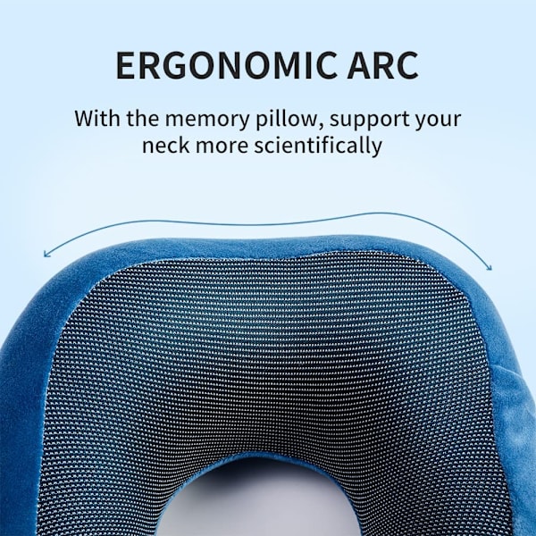 Komfortabel Reisepute - Flypute - Bilpute - Memory Foam