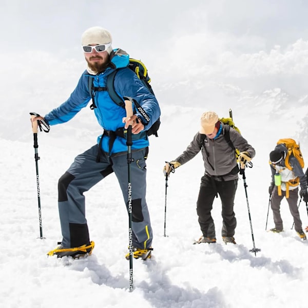 Vandrestave, Retractable Teleskopiske Vandrestave, Sammenklappelige Skridsikre Ultralette Vandrestave til Vandreture Konditionering