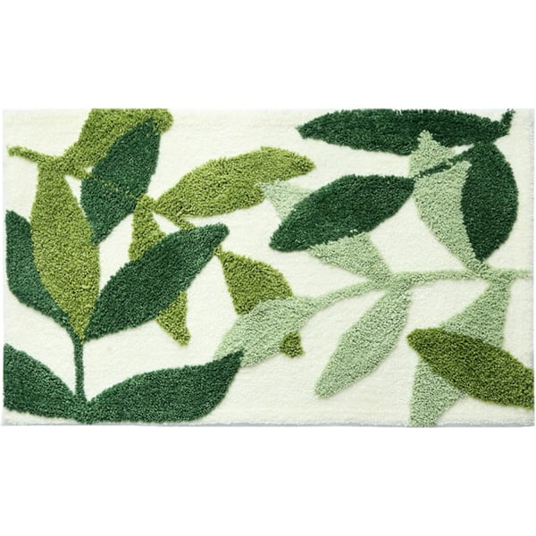 Skridsikker bademåtte, Skridsikker bademåtte, 50x80cm, Holdbart vandabsorberende badeværelsestæppe, Maskinvask