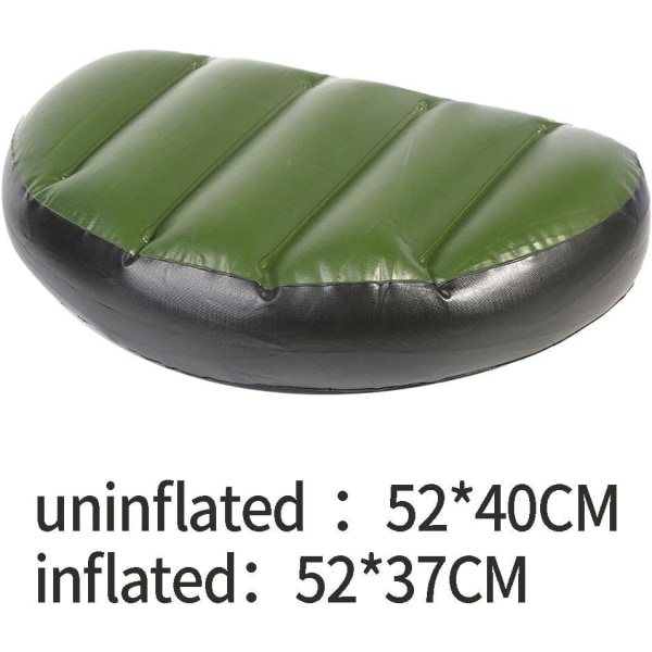 Oppblåsbart sete Premium Grønn Fiskebåt Setepute PVC