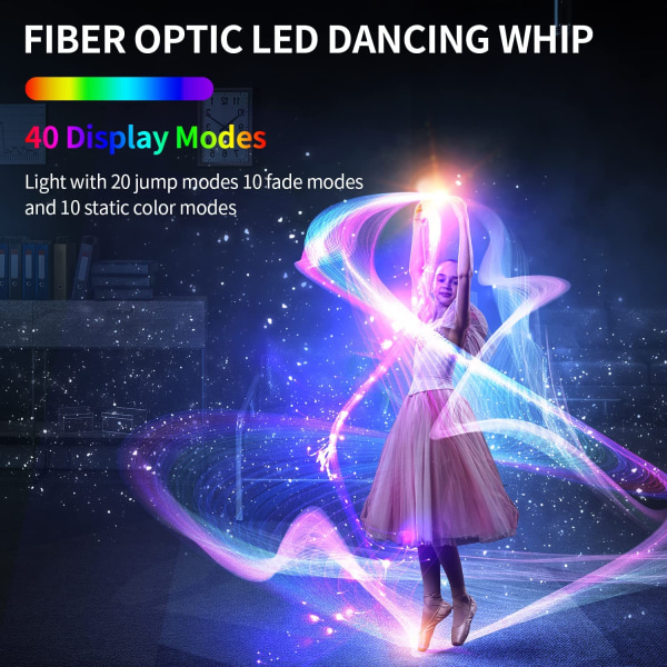 Fiber Optic Whip, Dance Flow Pixel Whip Super Bright Light U