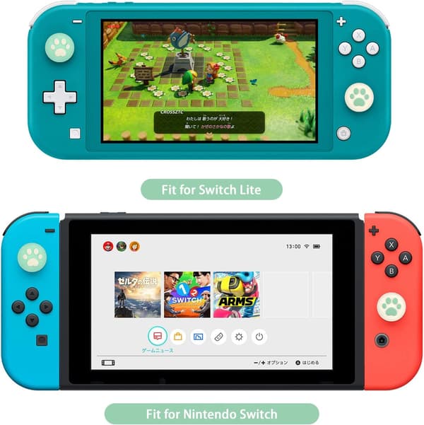 4 stk. silikone katteklo Joy Con tommelfingergreb sæt joystickhætter