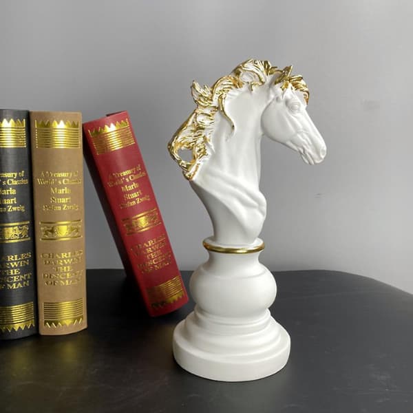 Lyxig Internationell Schackstaty Resin Skulptur Heminredning