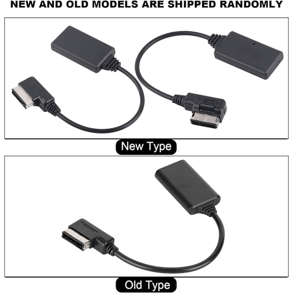 2 stk. Bluetooth 5.0 Aux-adapter til musikgrænsefladeadapter til bil