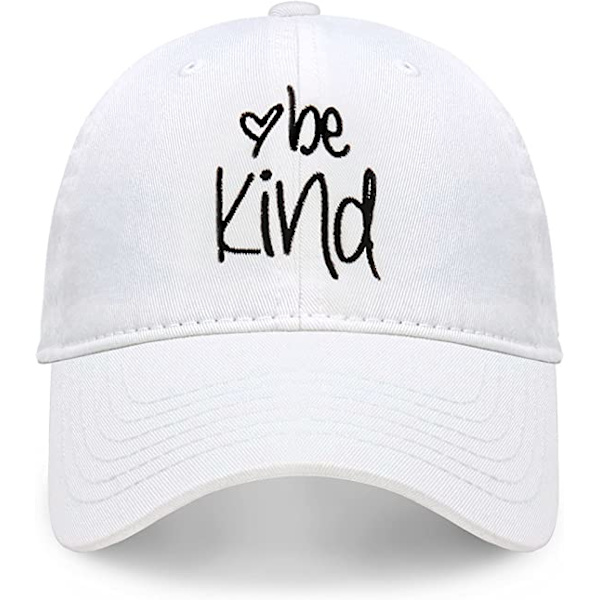 Be Kind Trendy Dame Baseball Cap Unisex Mote Bomull Polo