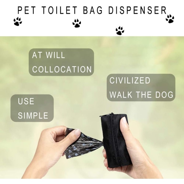 2 stk hundeavfallsposedispenser, hundeavfallsposedispenser, hundeavfall B