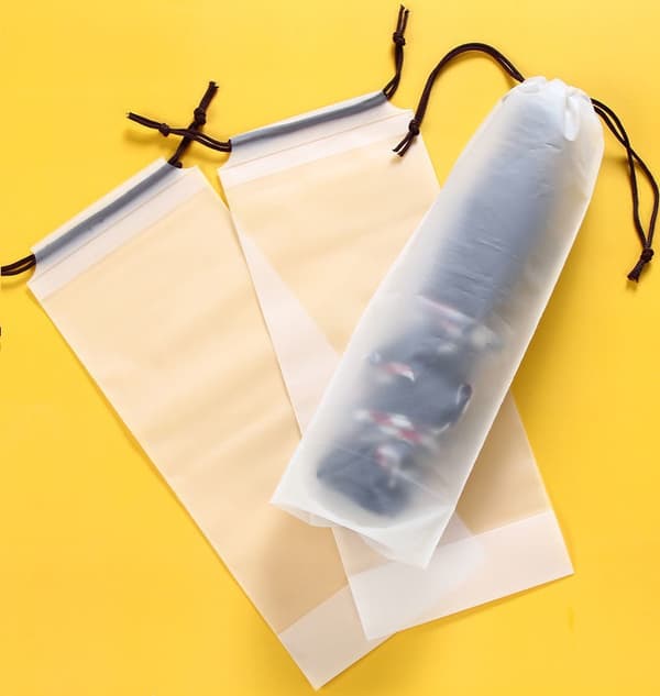 10 st Matte Translucent Plast Dragkedja Paraply Förvaring