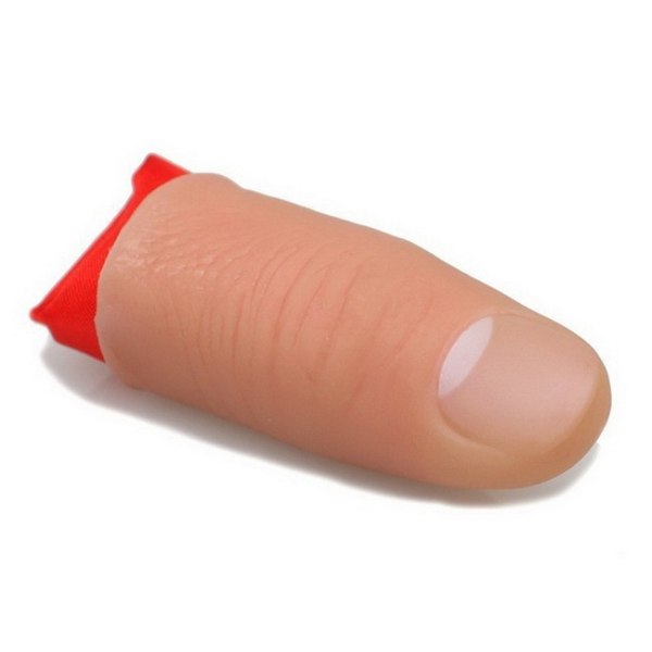 6 bitar magic tumme plast magic trick leksak mjukt falskt finger