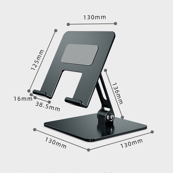 Tablet Desktop Metallstativ, Kraftigt Vikbart Portabelt Stativ