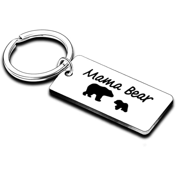 Mamma och lilla björn nyckelring (en liten björn), present till mamma