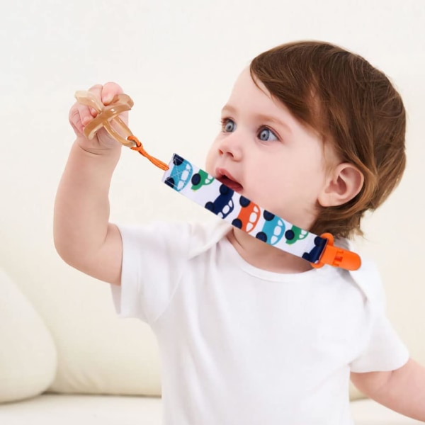 4 st Baby Pacifier Clip - Universal Leash Pacifier Chain för