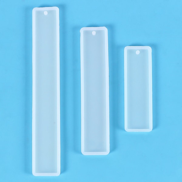 3 stk DIY krystall dråpe lim bokmerke blank form dråpe lim linjal m
