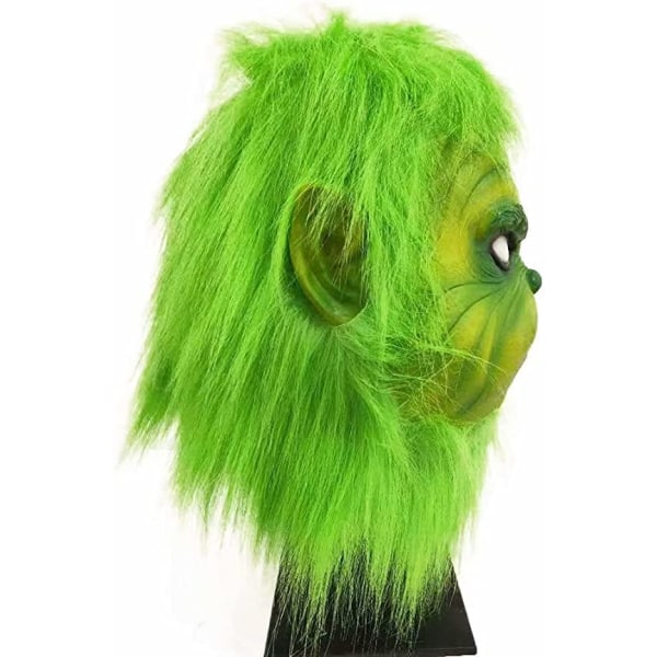Joulunaamio Vihreä Cosplay Mask Adult Pehmo Joulupuku Cos