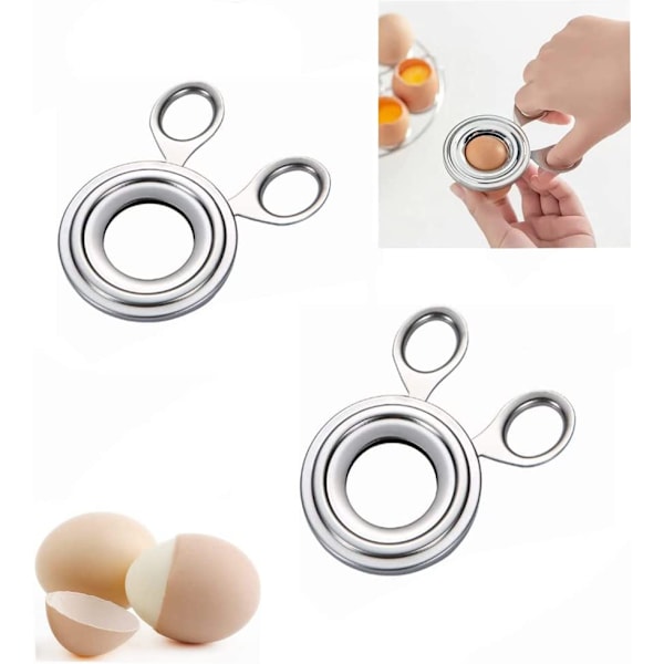 2-delt eggeskallskreller saks, eggeskallskutter, eggeåpner, flekk