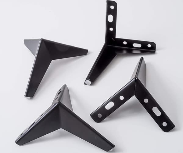 4 Model Møbler og Sofa Ben Sæt af 4 Metal Ben - Elegant De