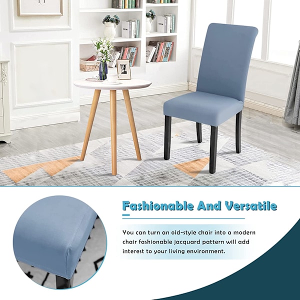Stretch Chair Slipcover Universal Tvättbar Matstol Överdrag,Ea