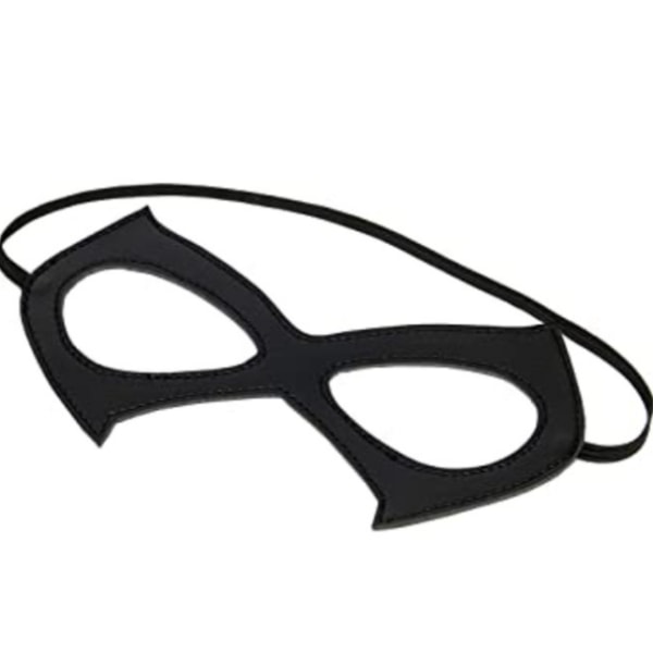 2 stk. fashion læder sort natklub maske maske exa