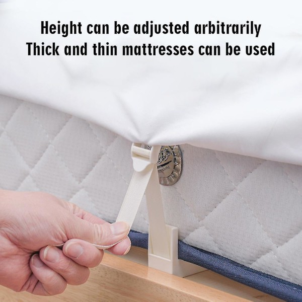 4-delt udtrækkelig lagenholder husholdningsspænde sengetæppe