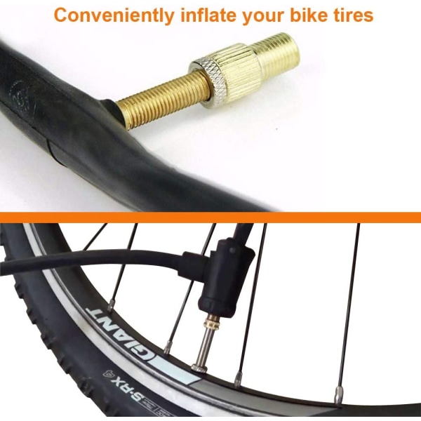 5 stk. messingventil adapter adapter passer til cykler e-cykel