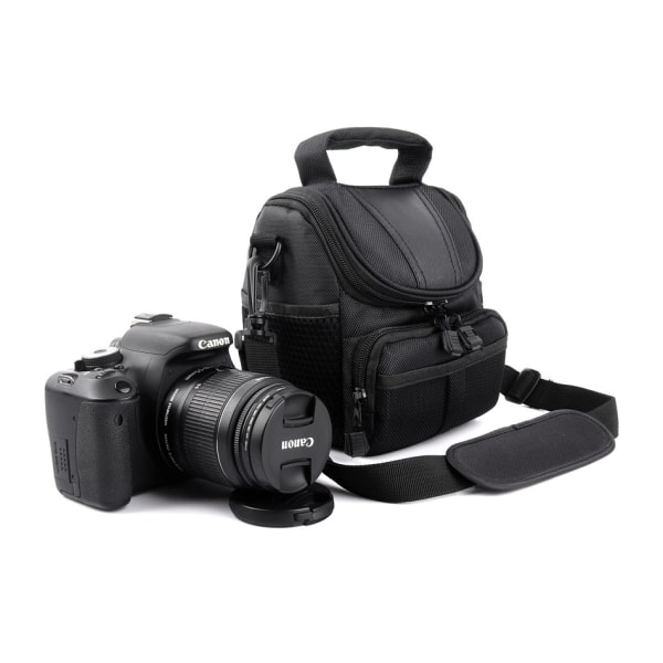 Keskipehmeä pehmustettu kameran varustelaukku/ case Nikonille, Canonille, S