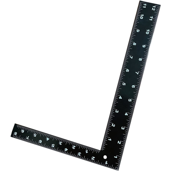 S&S Products Set med 20 x 30 cm stålrät vinkel rak linjal