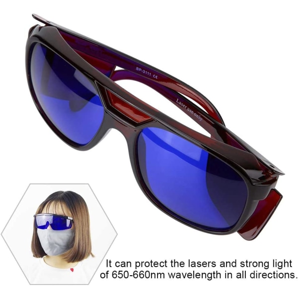 Laserbriller, sikkerhetslaserbriller for kvinner Belysningsbeskyttelse