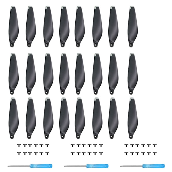 (Silver) 24 st Propellrar för DJI Mini 4 Pro/Mini 3 Pro Ersättningspropellerblad Lågt Ljud Vingar 6030F för DJI Mini 4 Pro/