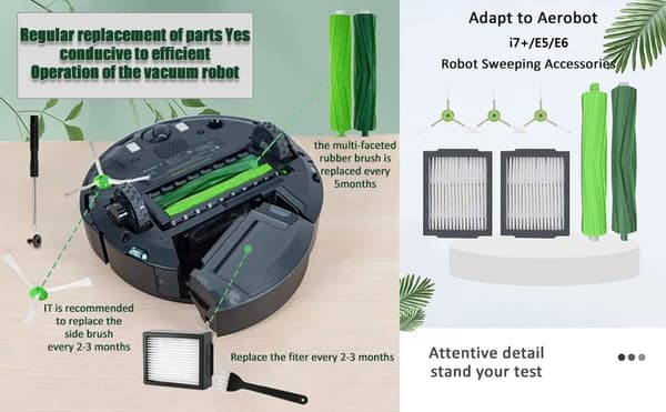 Kompatibel med iRobot Roomba i3 i7 i7+ i4 i6 i8 E5